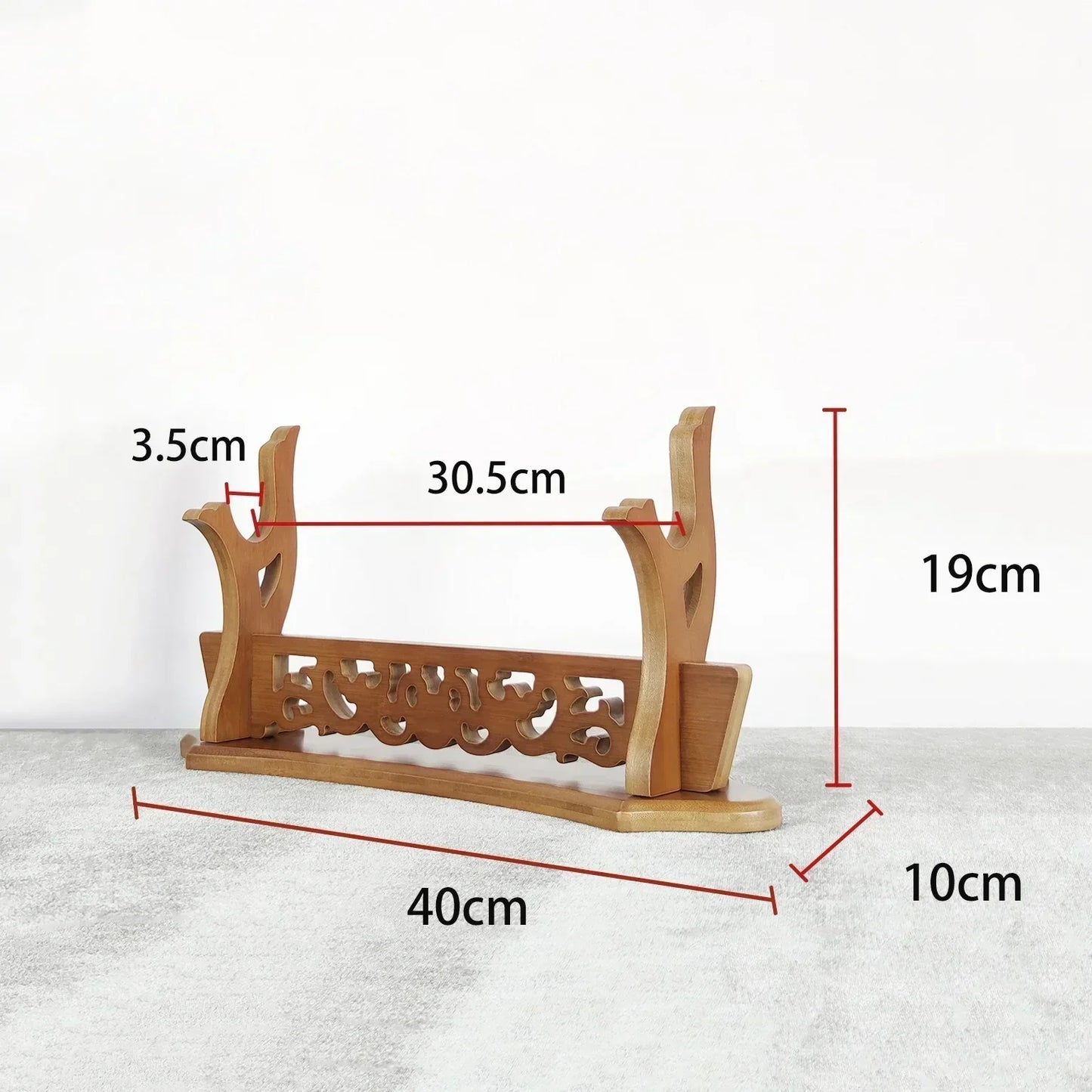 Wooden Katana Stand Holder Dragon Sword Storage Shelf Rack Support Display Japanese Katana Demon Slayer Sabre Cradle Organizer