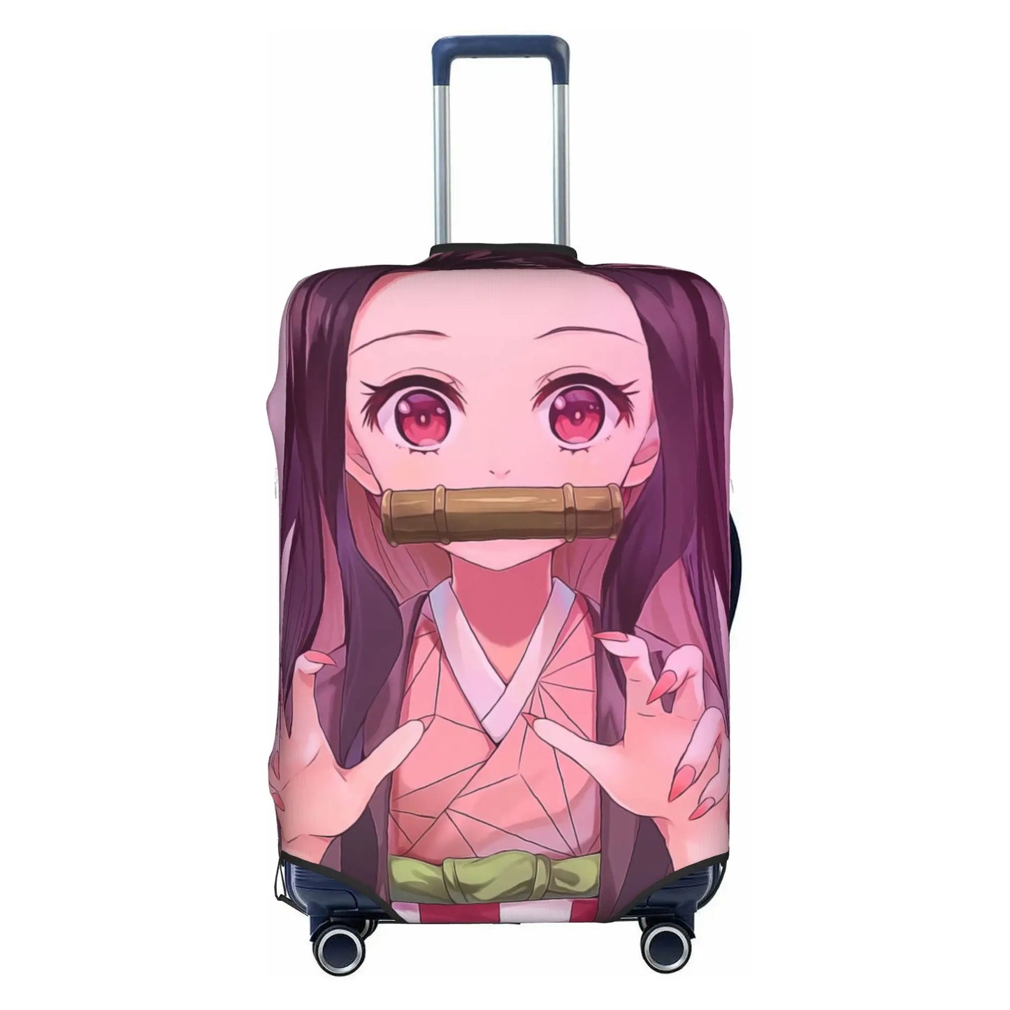 Custom Demon Slayer Kimetsu no Yaiba Travel Luggage Cover Elastic Manga Anime  Suitcase Cover Protector Fit 18-32 Inch