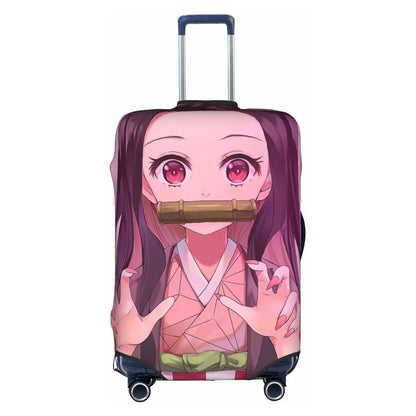 Custom Demon Slayer Kimetsu no Yaiba Travel Luggage Cover Elastic Manga Anime  Suitcase Cover Protector Fit 18-32 Inch