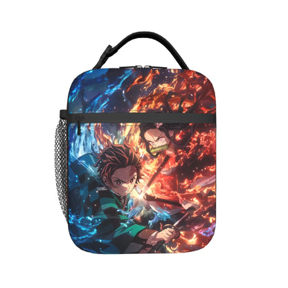 D-Demons Slayers Portable Lunch Box Multifunction Kimetsus No Yaibas Cooler Thermal Food Insulated Lunch Bag School Student