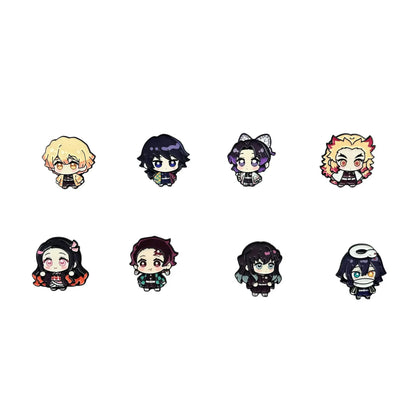Demon Slayer Enamel Pins Kawaii Cartoon Character Brooch Clothing Backpack Lapel Badges Fashion Jewelry Accessories