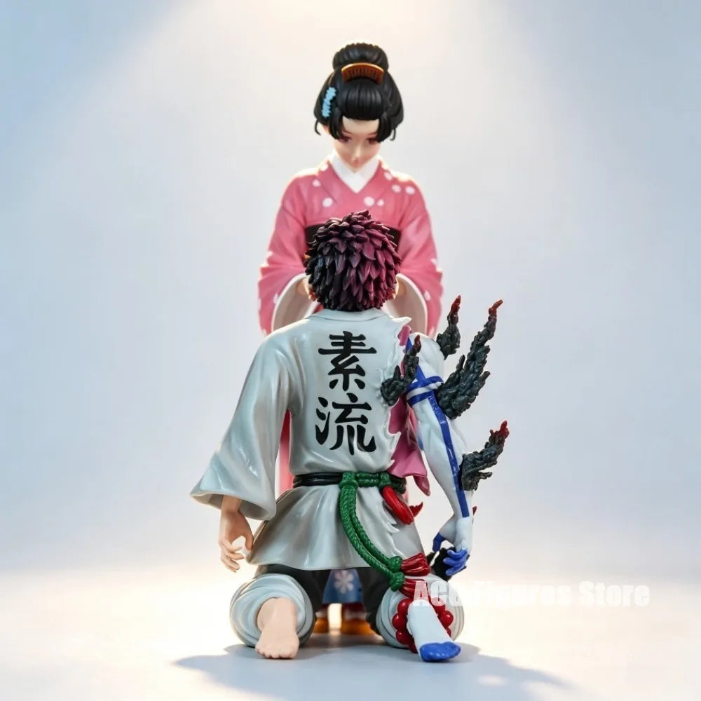 9.06in/23cm Anime Kimetsu no Yaiba Figure Akaza Koyuki Action Figures Pvc Statue Desktop Ornamen Collection Model Toys Gifts