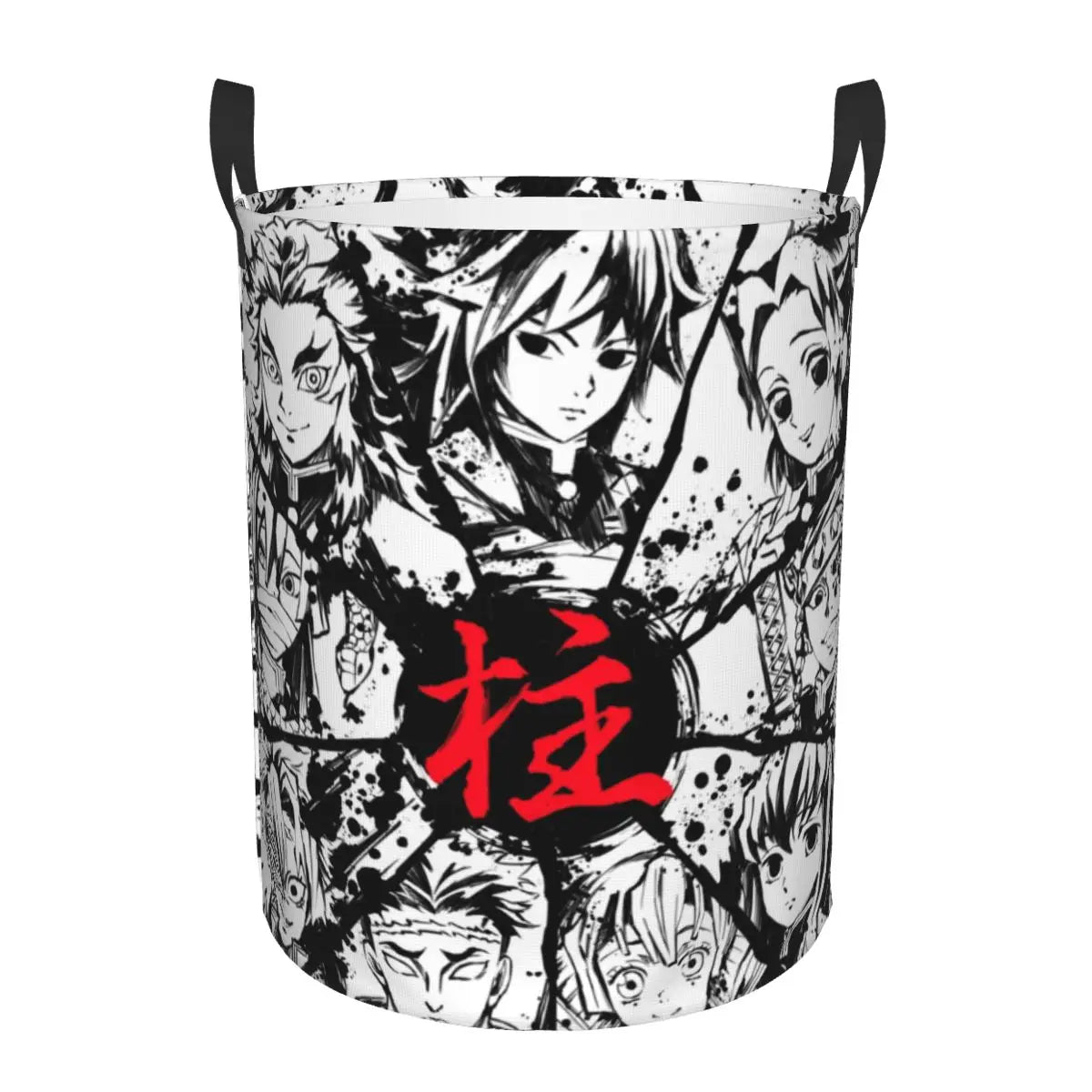 Custom Demon Slayers Anime Laundry Basket Collapsible Kimetsu No Yaiba Toy Clothes Hamper Storage Bin for