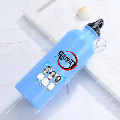 500ml Demon Slayer Aluminum Water Bottle Portable Sport Cup Women Men Anime Tomioka Nezuko Fashion Retro Kettle Birthday Gift