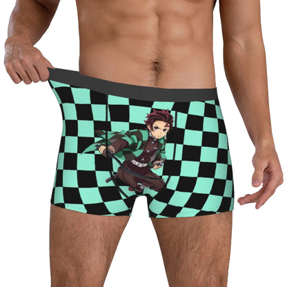 Male Funny D-Demons Slayers Underwear Japanese Manga Boxer Briefs Soft Shorts Panties Underpants