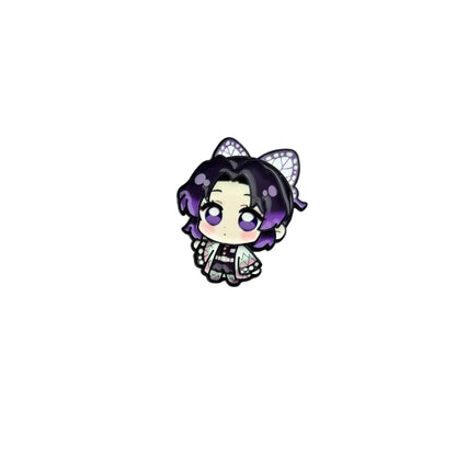 Demon Slayer Enamel Pins Kawaii Cartoon Character Brooch Clothing Backpack Lapel Badges Fashion Jewelry Accessories