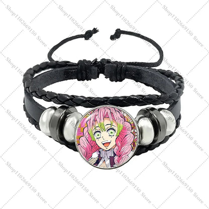 Anime Creative Bracelet Fashion Jewelry Accessories Demon Slayers Cartoon Cute Bracelets Charms Pendant Bangle Birthday Gifts