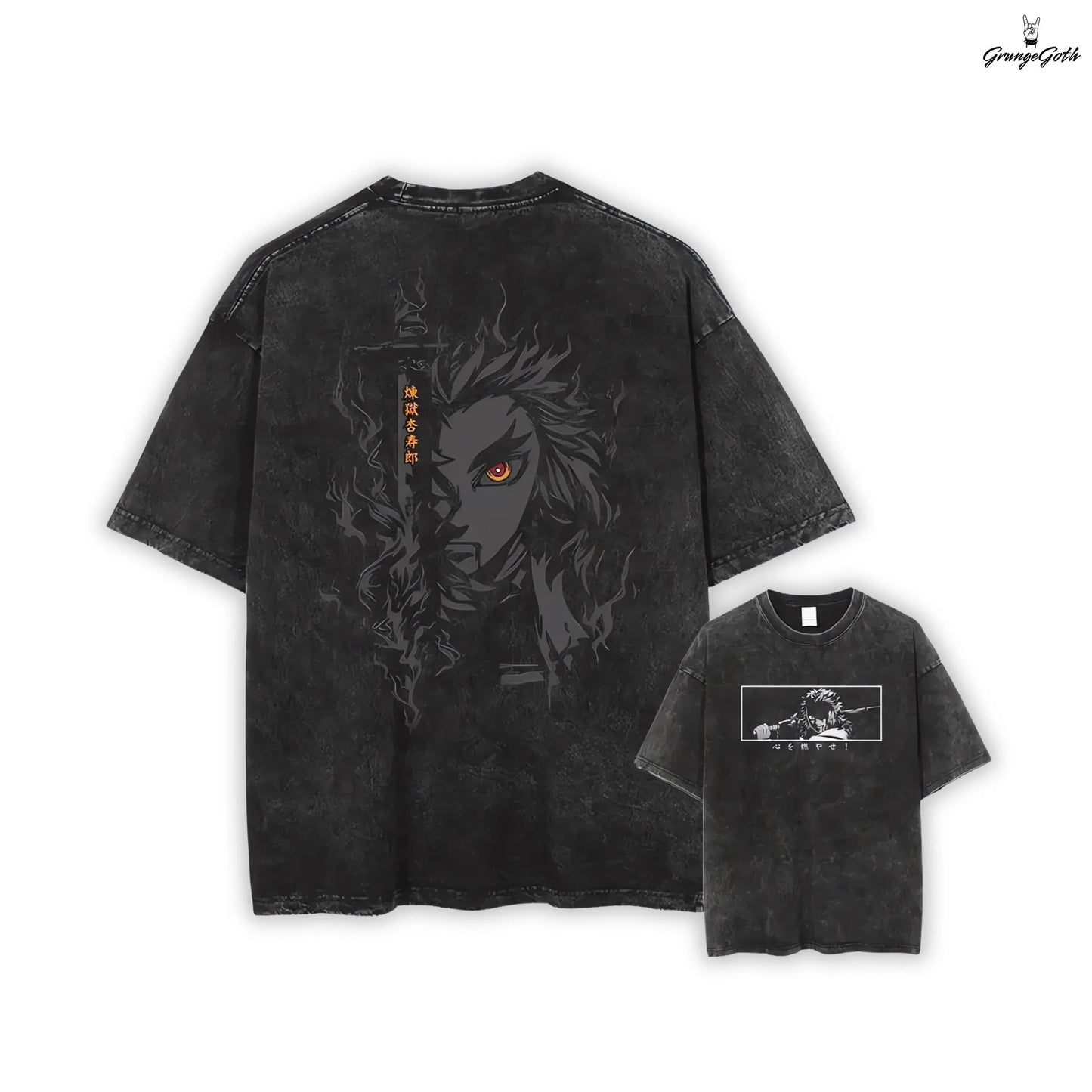 Demon Slayer Anime Men's Casual T-shirt Spring/Summer New Style Suitable for Both Men and Women