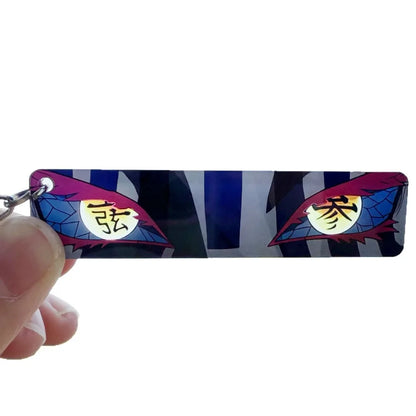 Anime Keychain Kill Ghosts Blade Figures Eyes Decorate Kawaii Acrylic Kamado Tanjirou Backpack Accessories Portable Toy Pendant