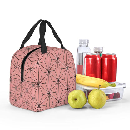Demon Slayer Manga Anime Resuable Lunch Box for Women Waterproof Kimetsu no Yaiba Thermal Cooler Food Insulated Lunch Bag School