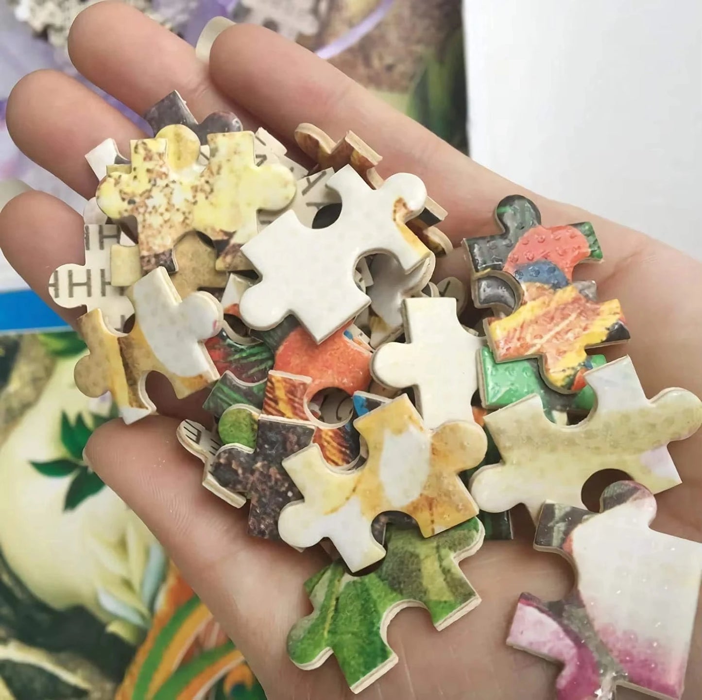 Adult Jigsaw Puzzle 500/1000 pcs Puzzle  Anime D-Demon Slayer Paper Puzzle Decorative Painting Exercise Brain Thinking