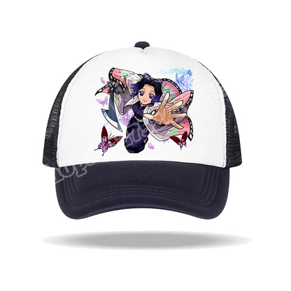 Kids Adults Baseball Caps Demon Slayer Infinity Castle Anime Character Print Sun Hat Cartoon Summer Adjustable Pointy Hats Gifts
