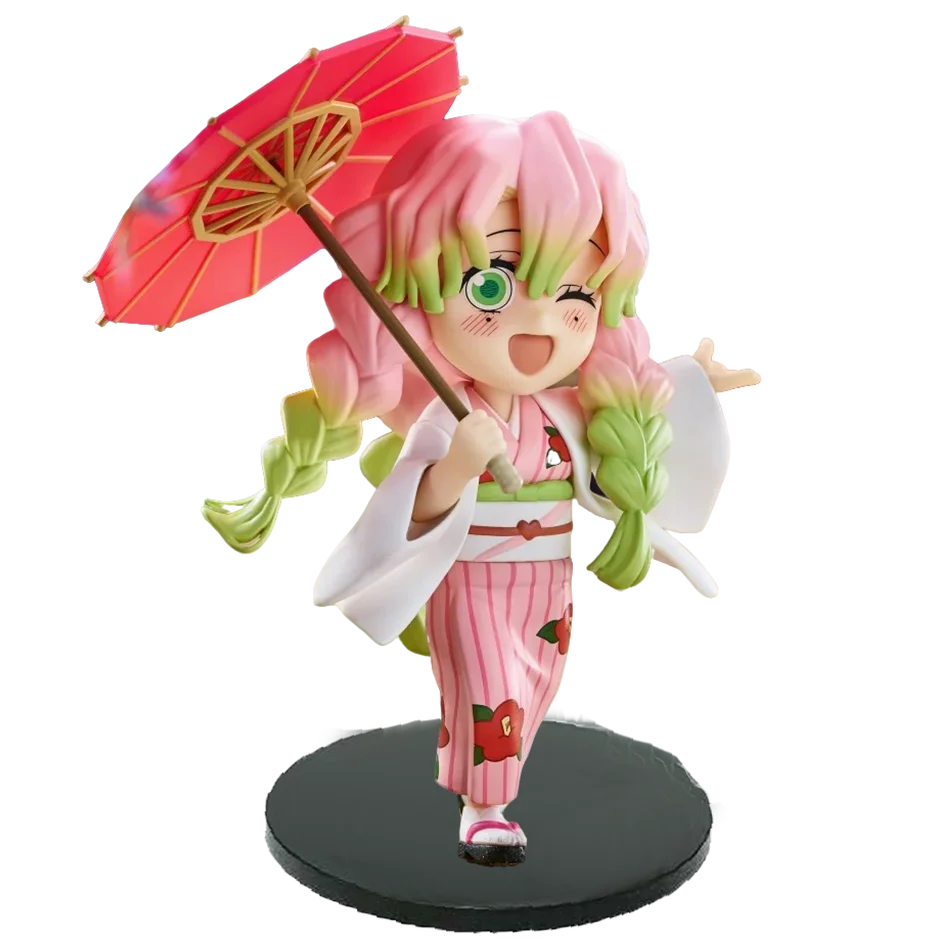 Anime Demon Slayer Kimetsu no Yaiba Figure 15cm Kochou Shinobu Kanroji Mitsuri Plum Rain Series Action Model Toy Gift