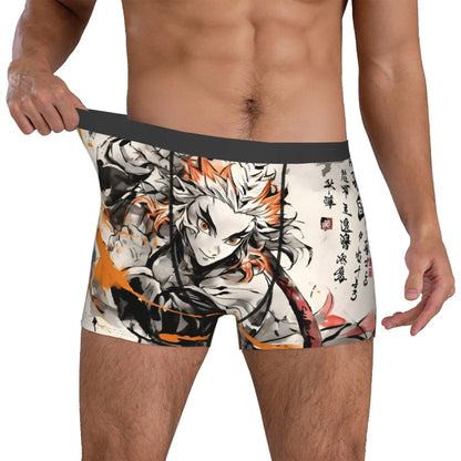 Male Funny D-Demons Slayers Underwear Japanese Manga Boxer Briefs Soft Shorts Panties Underpants