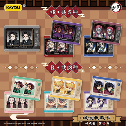 2026 KAYOU Genuine Demon Slayer Card Dawn Bag Collection CCG TCG Card Animation Cartoon Game Collect Card Peripheral Toys