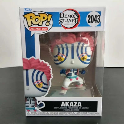 Original Funko Pop Demon Slayer Akaza #2043 Action Figure Anime Akaza Limited Edition Vinyl Model Collectie Decoration Boy Gift