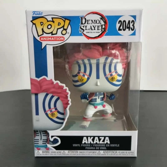 Original Funko Pop Demon Slayer Akaza #2043 Action Figure Anime Akaza Limited Edition Vinyl Model Collectie Decoration Boy Gift
