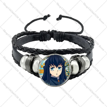 Anime Creative Bracelet Fashion Jewelry Accessories Demon Slayers Cartoon Cute Bracelets Charms Pendant Bangle Birthday Gifts