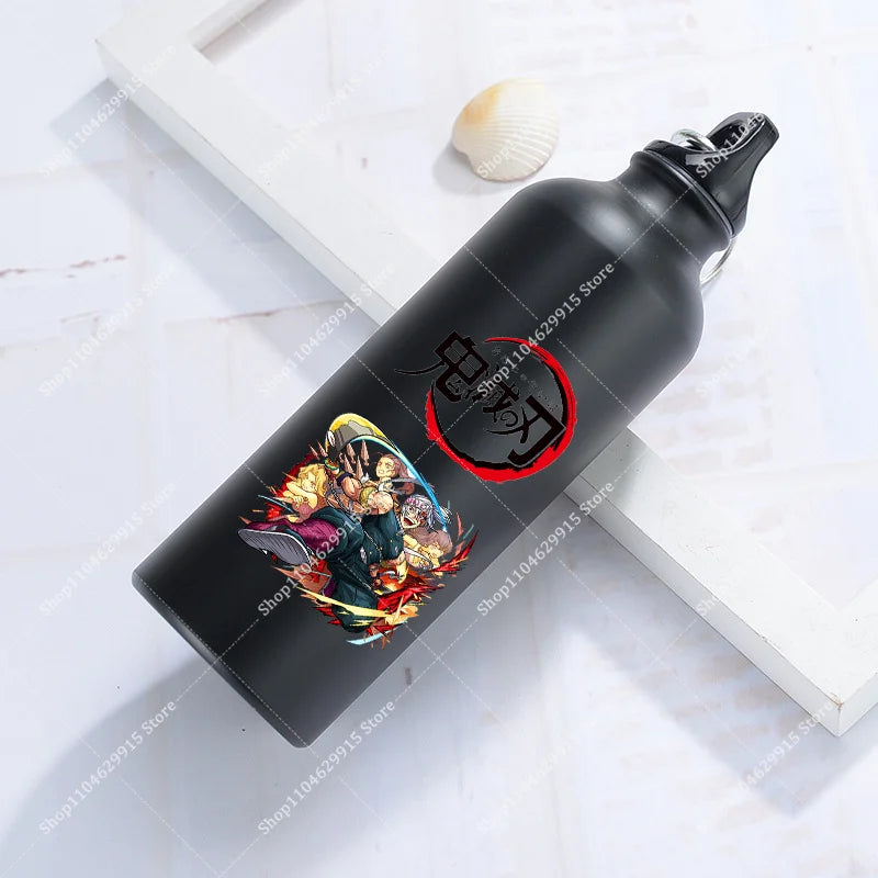 500ml Demon Slayer Aluminum Water Bottle Portable Sport Cup Women Men Anime Tomioka Nezuko Fashion Retro Kettle Birthday Gift