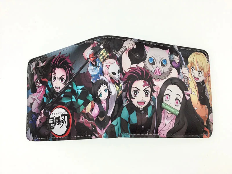 Demon Slayer: Kimetsu No Yaiba Anime Peripheral Short Wallet Zero Wallet Student Men And Women Simple Wallet