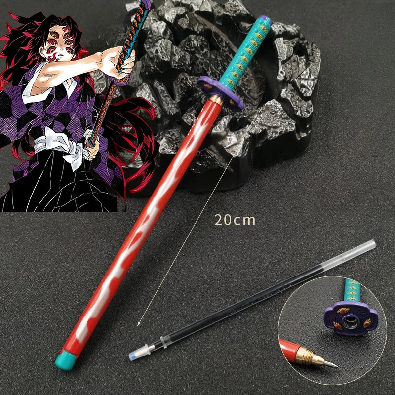 Stylo katana lame écarlate
