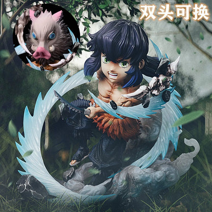 Anime Demon Slayer Figure Kamado Tanjirou Nezuko Action Figure Zenitsu Inosuke Kimetsu Yaiba Figurine PVC Model Collection Toys