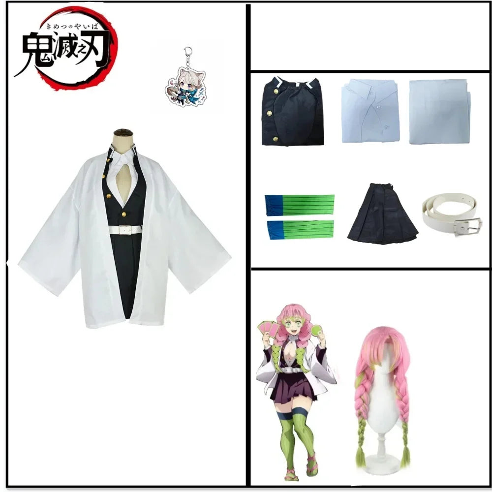 Volwassen Kinderen Anime Demon Moordenaar Kanroji Mitsuri Cosplay Kostuum Kisatsutai Sexy Vrouwen Halloween Kostuum