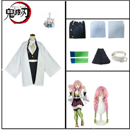 Volwassen Kinderen Anime Demon Moordenaar Kanroji Mitsuri Cosplay Kostuum Kisatsutai Sexy Vrouwen Halloween Kostuum