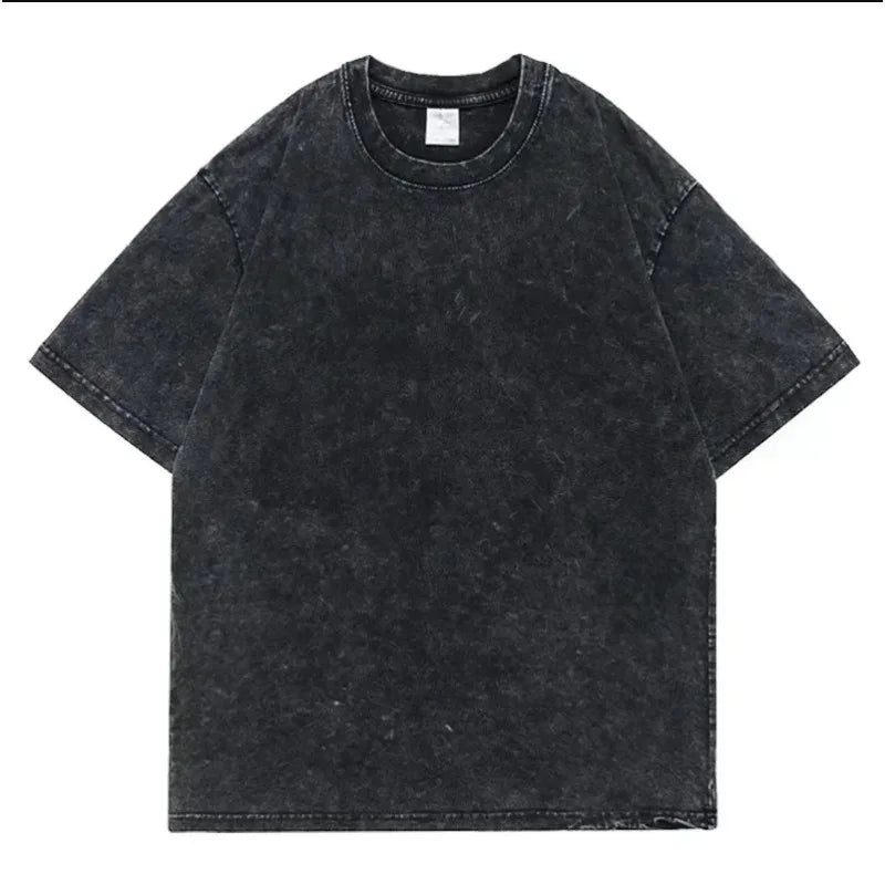 Anime Demon Slayer Retro Double Sided Washed Men's Super Large T-shirt Spring/Summer New Style Suitable for Both Men and Women