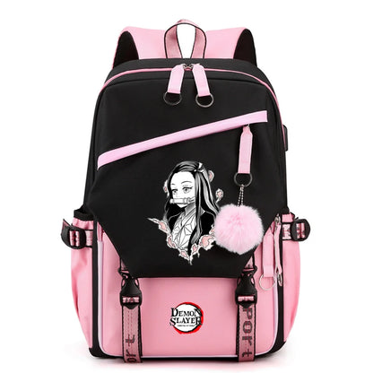 Anime Demon Slayer Backpack Teen Girl Boy Back To School Backpack Children School Bag Women Rucksack Travel Cartoon Bag Mochilas