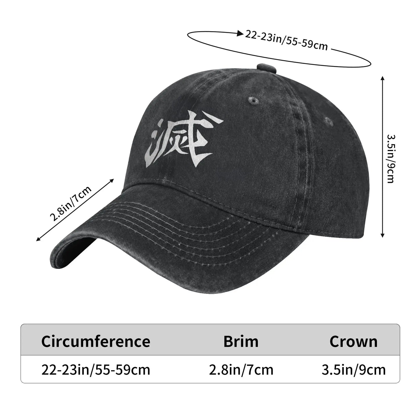 Retro BEST SELLER Demon Slayer Corps Logo Baseball Caps for Men Women Distressed Cotton Headwear  Outdoor Workouts Gift Caps Hat