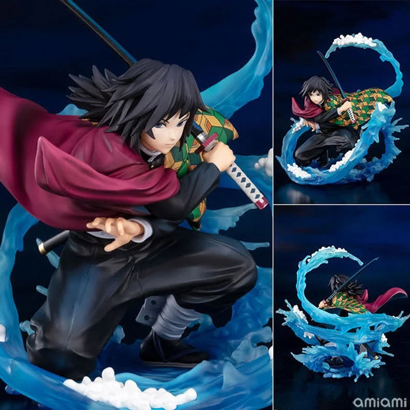 17cm Demonslayer Tomioka Giyuu Pvc Anime Action Figurines Model Desktop Ornament Decor Figurine Statue Collect Birthday Gifts