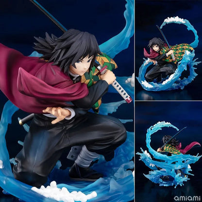 17cm Demonslayer Tomioka Giyuu Pvc Anime Action Figurines Model Desktop Ornament Decor Figurine Statue Collect Birthday Gifts