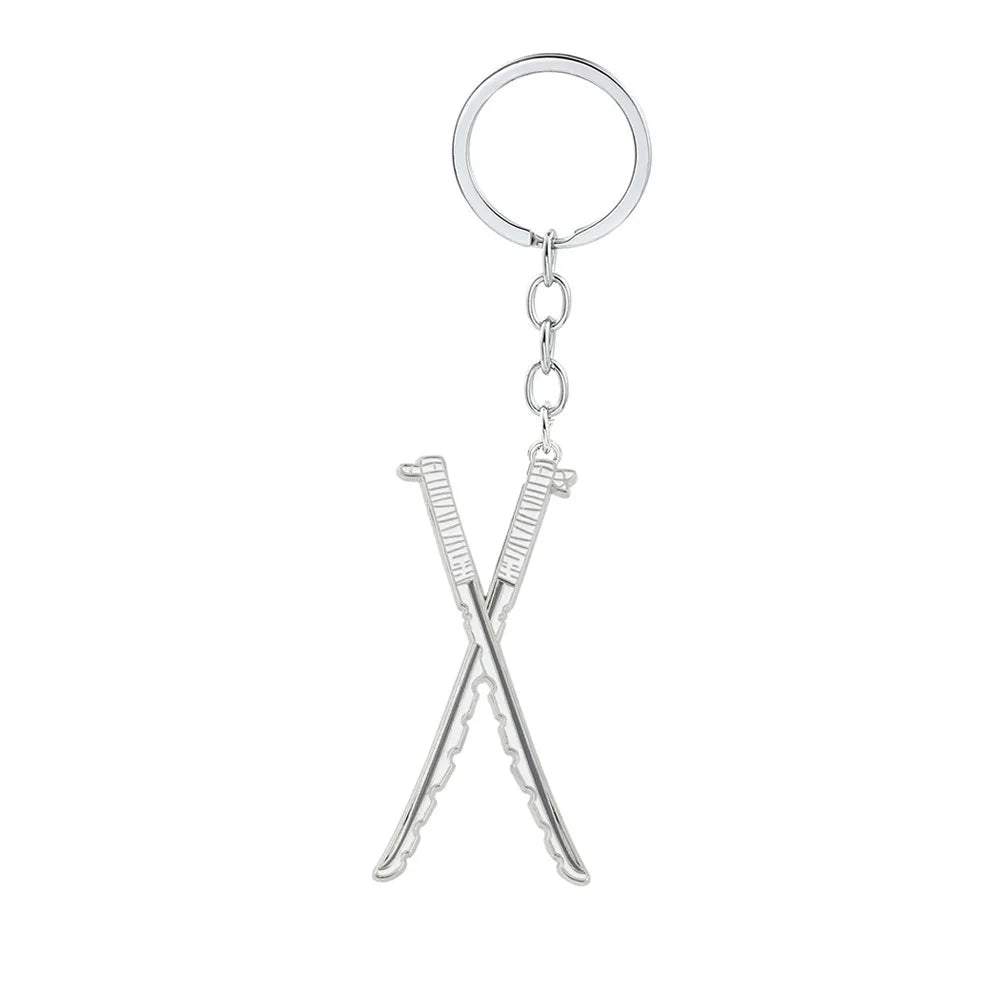 Anime Demon Slaye Sword Keychains Mini Japanese Katana Collection Souvenir Key Chains Enamel Pin Pendant Decor Exquisite Gifts