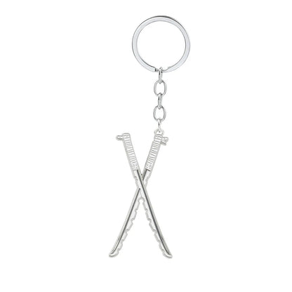 Anime Demon Slaye Sword Keychains Mini Japanese Katana Collection Souvenir Key Chains Enamel Pin Pendant Decor Exquisite Gifts