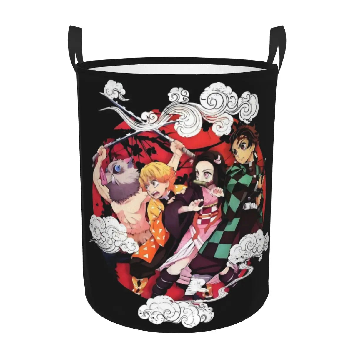 Demon Slayer Tanjiro Kamado Laundry Basket Collapsible Large Capacity Clothes Storage Bin Anime Manga 
 Laundry Hamper