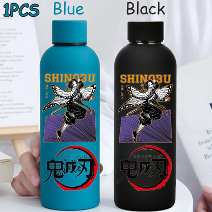 Kimetsu No Yaiba 500ML Insulated Water Cup Game Anime Character Paint Small Mouth Bottle Cartoon Large Capacity Drinking Cup