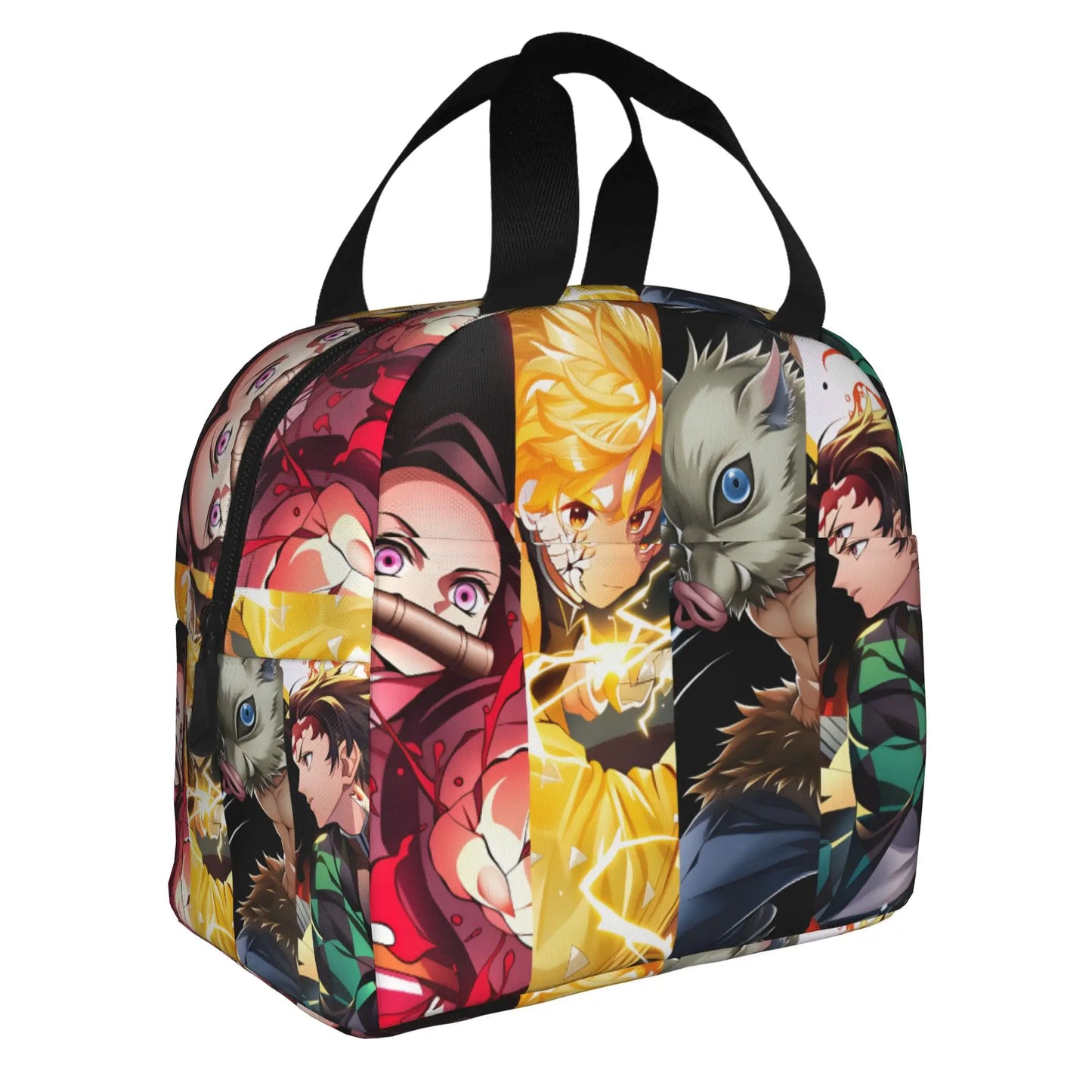 Cherry Nezuko Demon Slayer  Insulated Lunch Bags for Camping Travel Blossoms Sakura Portable Cooler Thermal Bento Box Women Men