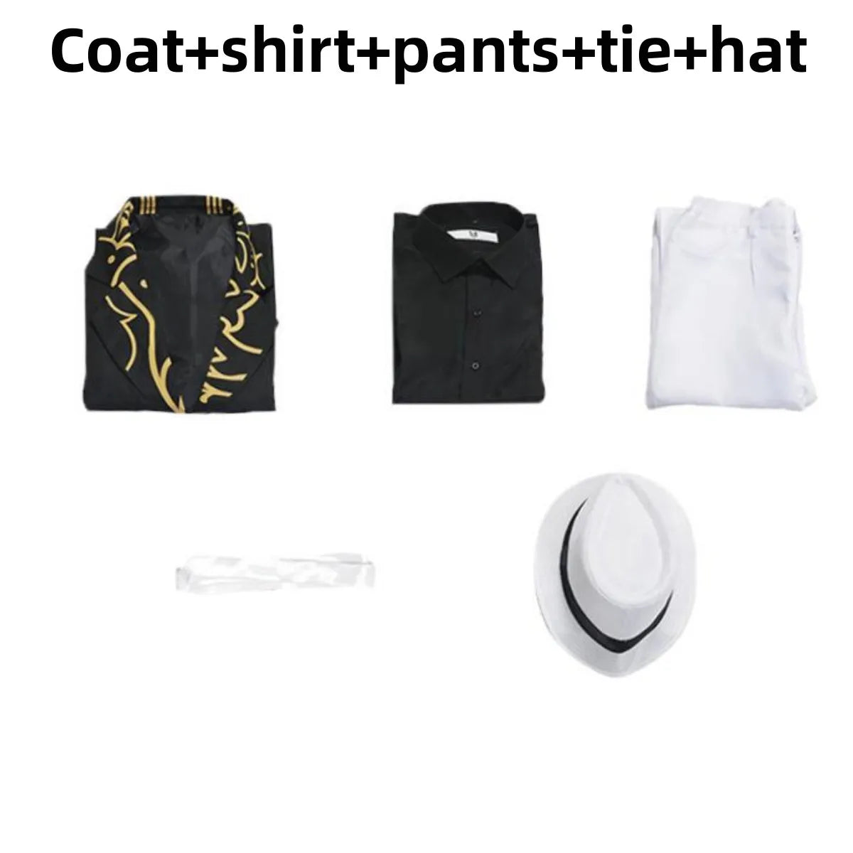 Anime Kibutsuji Muzan Cosplay Costume Wig Black Coat Uniform Shirt Formal Hat Full Set Man Woman Carnival Christmas Suit