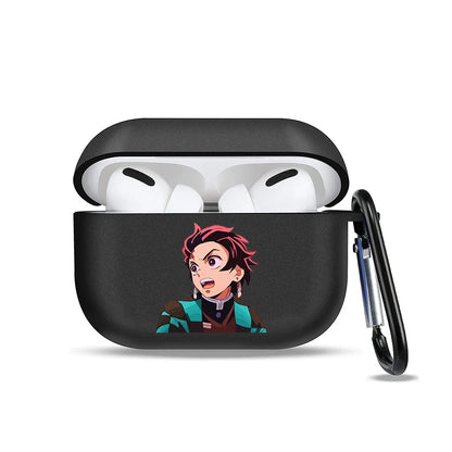 Anime Demon Slayer Earphone Protective Case for Apple AirPods 1 3 4 Pro 2 Bluetooth Earphones Protective Shell Cover Toys Gifts
