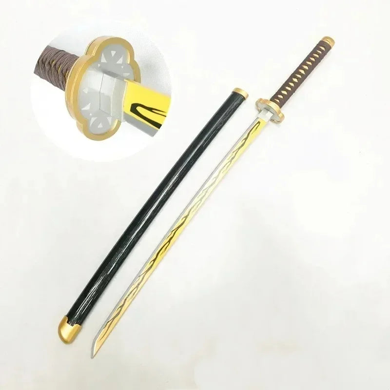 104cm Demon Slayer Katana Schwert Sword Anime Cosplay Prop Ninja Knife Real Size Japanese Katana Original Samurai Sabre Gift