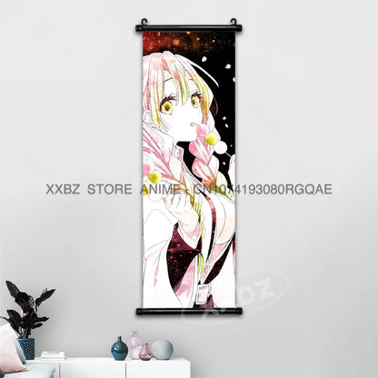 Demon Slayer Scrolls Picture Himejima Gyoumei Wall Art  Tomioka Giyuu Home Decor Rengoku Kyoujurou Hanging Painting Anime Poster