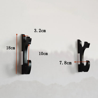 3-layers Wall Katana Shelf Support Holder Wooden Real Japanese Katana Samurai Sabre Sword Storage Rack Knife Display Organizer