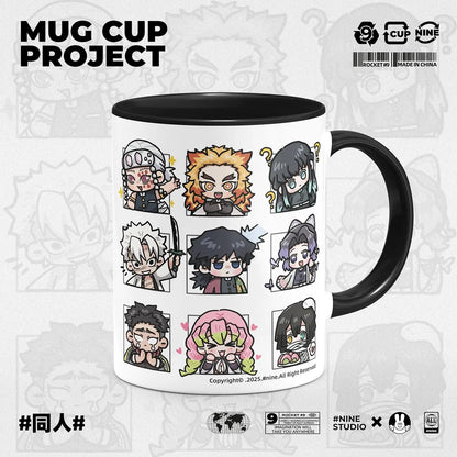 Demon Slayer Kamado Tanjirou Shinazugawa Sanemi creative cartoon ceramic mug home office afternoon tea coffee cup birthday Gifts