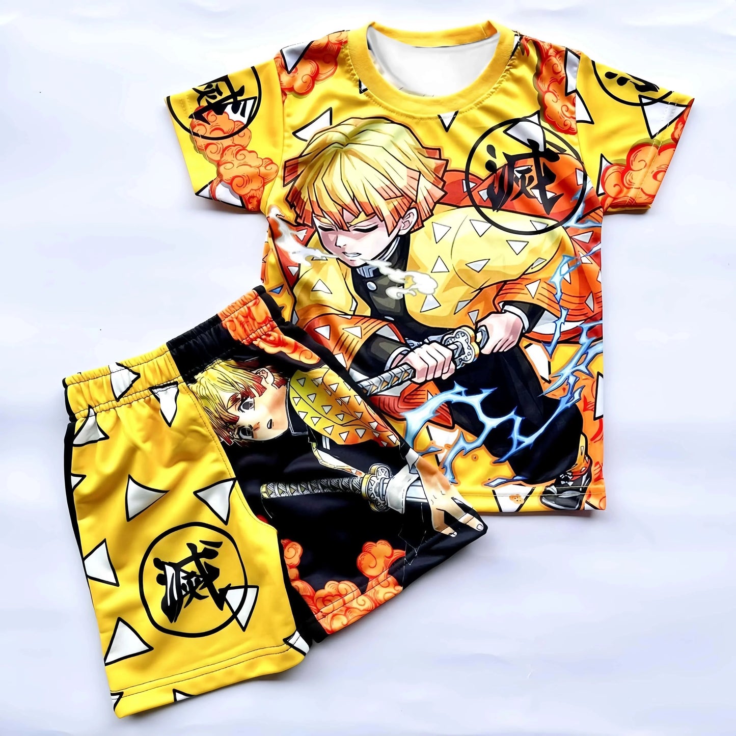 Demon Slayer Multi-character, Multi-style 3D Printed Pajamas and Loungewear for Kids and Adults, Family Outing Eye-catching