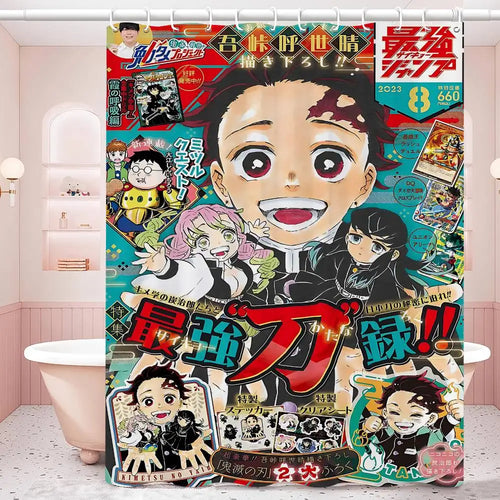 Rideau de douche lames nichirin