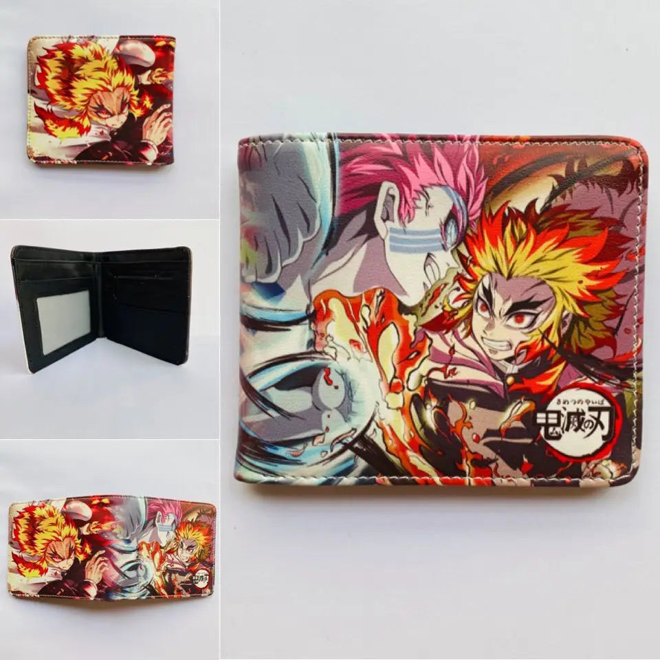 Demon Slayer: Kimetsu No Yaiba Anime Peripheral Short Wallet Zero Wallet Student Men And Women Simple Wallet