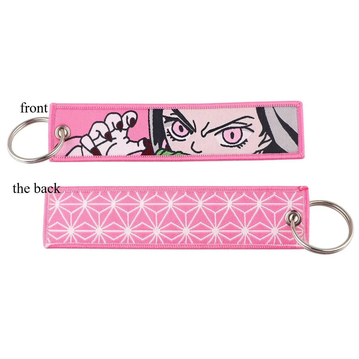 Anime Demon Slayer Blade Weaving Mark Keychain Trendy Fashion Hanging Rope Devil Access Control Pendant Office ID Pendant Gift