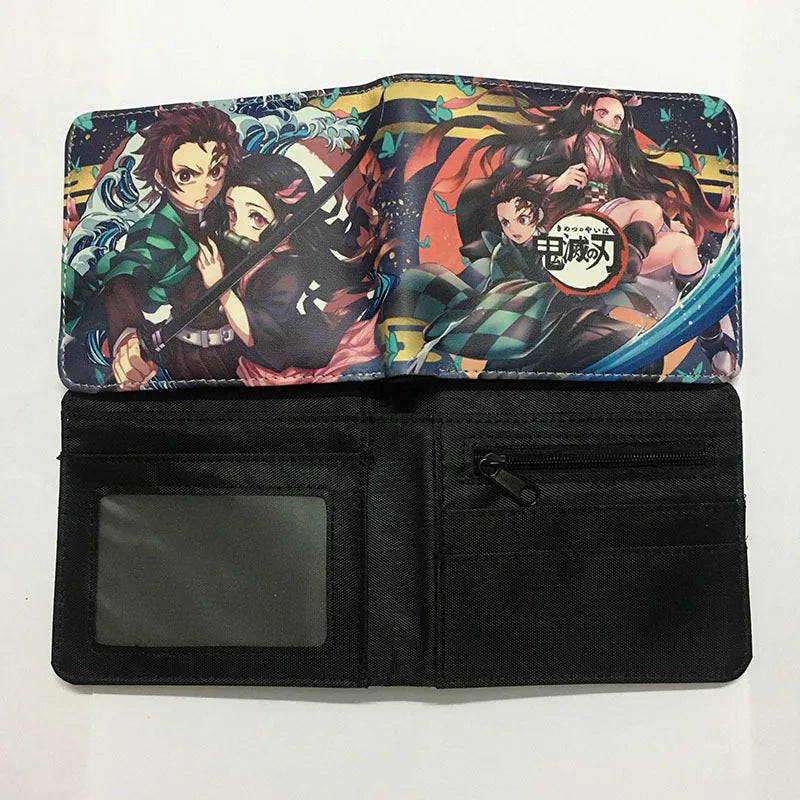 Demon Slayer: Kimetsu No Yaiba Anime Peripheral Short Wallet Zero Wallet Student Men And Women Simple Wallet