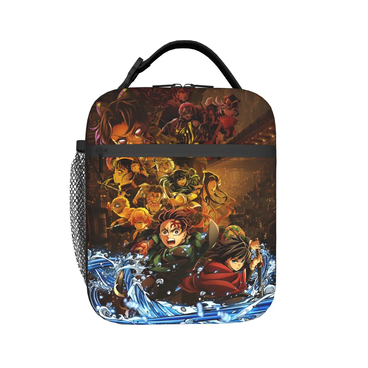 D-Demons Slayers Portable Lunch Box Multifunction Kimetsus No Yaibas Cooler Thermal Food Insulated Lunch Bag School Student